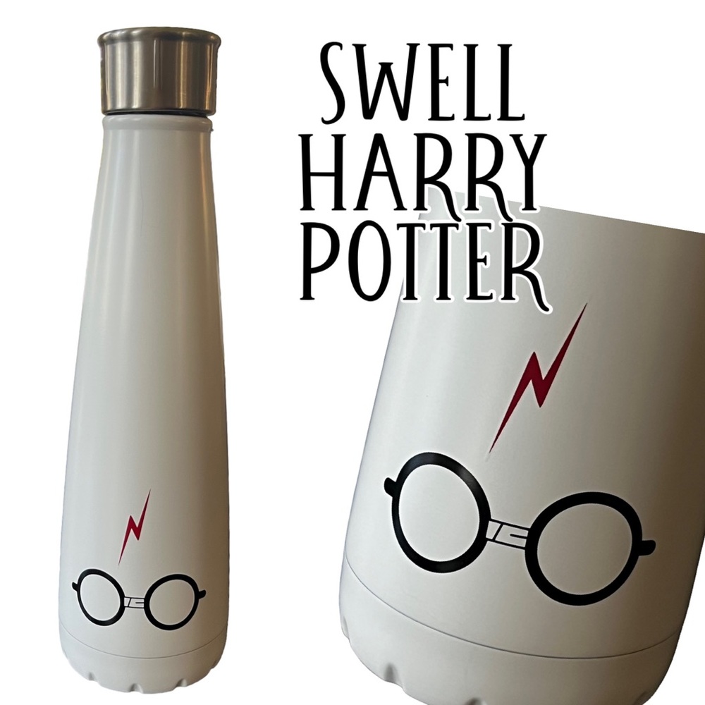 Swell Harry Potter Water Bottle Stainless Steel 15oz White EUC